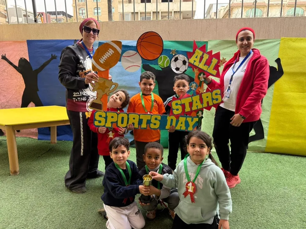 Children and teachers at an MBIS sports day